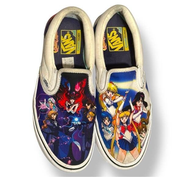 Sailor Moon x Vans ComfyCush Slip-On Sneakers (Rare!) - Picture 2 of 9